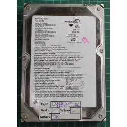 USED, Hard Disk, Seagate, Barracuda 7200.7, ST3120026A, P/N: 9W2083-371, Firmware: 8.01, Desktop, IDE, 120GB