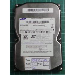 USED, Hard Disk, SAMSUNG, HD080HJ, P/N: 137212FLB94923, Desktop, SATA, 80GBGB