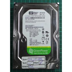 USED, Hard Disk, WD10EURX, WD AV-GP, WD10EURX-73FH1Y0, Desktop, SATA , 1TB