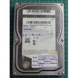 USED, Hard Disk, SAMSUNG, HD252HJ, P/N: 48G71QSSB00474, Desktop, SATA, 250GB