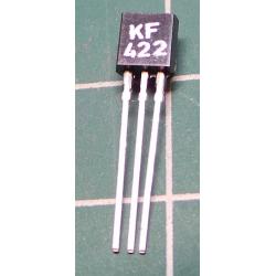 KF422, NPN Transistor, 160V, 0.1A, 1.2W, TO126