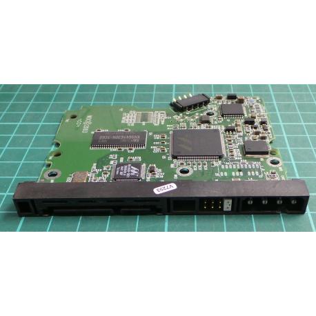 PCB: 2060-001252-000 Rev A, WD800, WD Caviar, WD800JD-75HKA1, 80GB, 3.5", SATA