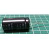 Capacitor, 2200uF, 16V, Electrolytic, 17x37x7,5mm