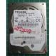 PCB: G002217A, MK1646GSX, HDD2D92-E UK01 S, TOSHIBA, 160GB, 2.5", SATA