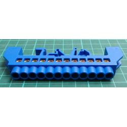 DIN rail jumper FT033 12-pole blue insulated