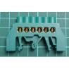 DIN rail grounding bridge FT033 6-pole green insulated