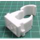 Cable and pipe clamp 15mm lockable white