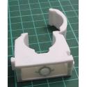 Cable and pipe clamp 22mm lockable white