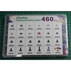 Set of 470 Microswitches, 24 types, both THT and SMD