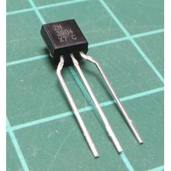 2N3904, NPN Transistor, 60V, 200mA, 360mW