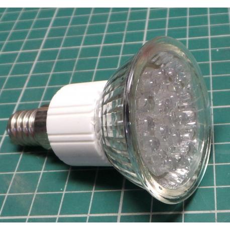 JDR E14 LED bulb, warm white, 230V / 2,7W 