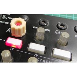 Beige, Open Centre Knob, for LED lit potentiometer shafts (Fits Korg Volca e.t.c.), 3D Printed in ABS