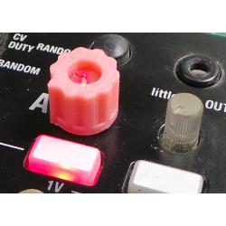 Pink, Open Centre Knob, for LED lit potentiometer shafts (Fits Korg Volca e.t.c.), 3D Printed in ABS