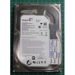 USED, Hard Disk, Seagate, Barracuda, ST500DM002, P/N: 1BD142-056, Firmware: FKJ2, Desktop, SATA, 500GB