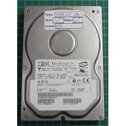 USED, Hard Disk, IBM, IC35L020AVVN07-0, P/N: 07N8456, Desktop, IDE, 20GB