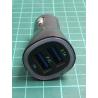 USED Car cigarette lighter Blue USB charger, 5V, 2.1A+1A