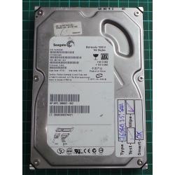 USED, Hard Disk, Seagate, Barracuda, ST3160812AS, P/N: 9BD132-021, Firmware: 3.AHL, Desktop, SATA, 160GB