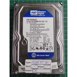 USED, Hard Disk, WD1600AAJS, WD Caviar, WD1600AAJS-60M0A0, Desktop, SATA ,160GB