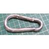 Carabiner 80 mm x 8mm galvanized 