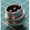 MIC Connector, 4 Pin, Panel Mount
