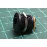 PSU socket, Male, 2.1mm, with Switch, Panel Mount