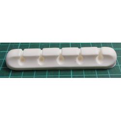 Cable Tidy, Silicone, for up to 5 cables, white