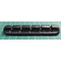 Cable Tidy, Silicone, for up to 5 cables, black