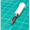 Banana Plug, 4mm, economy, White