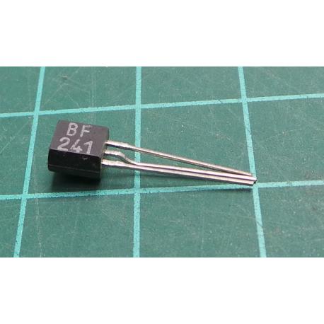 BF241, 40V, 0.025A, 0.3W, 200Mhz, hFE MIN 36