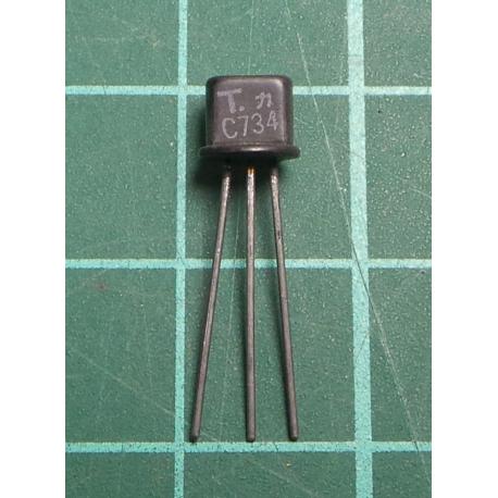 25C734, 70V, 015A, 0.3W, 75Mhz, hFE MIN 40