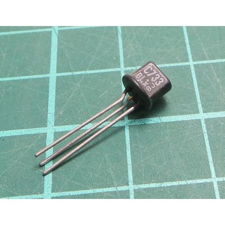 2SC733, 35V, 0.1A, 0.3W, 80Mhz, hFE MIN 70
