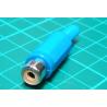 RCA / Phono Socket, In Line, Blue