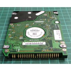 Complete Disk, PCB: B360220-22010-A, MK2018GAP, HDD2164 H ZE01 T, 20GB, 2.5", IDE