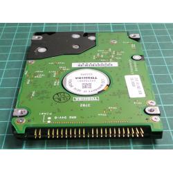 Complete Disk, PCB: G5B000043 000-A MK2018GAS, TOSHIBA, HDD2168 C ZE01, 20GB, 2.5", IDE