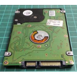 Complete Disk, PCB: 220 0A90427 01, HTS545050A7E680, HGST, Z5K500-500, P/N: 0J47805, 500GB, 2.5", SATA