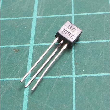 BC308C, 30V, 0.1A, 0.3W, 100Mhz, hFE MIN 450