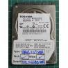 USED, Hard Disk, TOSHIBA, MK8052GSX, HDD2H05 H ZK01 T, Laptop, SATA, 80GB