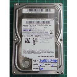USED, Hard Disk, SAMSUNG, HD252HJ, P/N: 477511CQ935095, Desktop, SATA, 250GB