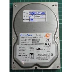 USED, Hard Disk, Excel Stor, J8160S , Firmware: P220A50U, Desktop, SATA, 160GB