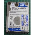 USED, Hard Disk, WD5000LPCX, WD Blue, WD5000LPCX-24VHAT0, Laptop, SATA, 500GB