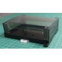 Transparent Cover Mount PLC Din Rail Enclosure Plastic Industrial Electrical Din Rail Enclosure 125x90x40mm