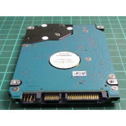 PCB: G002825A, MK3276GSX, TOSHIBA, HDD2J94 FvVL01 T, P/N: 645214-001, 320GB, 2.5", SATA