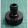 3/4" tap connector for quick coupling, internal thread, Plastic