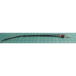 Doutnavka 230V, kapka, 6x12mm s odporem a přívody