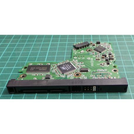PCB: 2060-701335-005 Rev A, WD2500JS, WD Caviar, WD2500JS-60MHB5, 250GB, 3.5", SATA