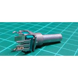Potentiometer: Axial, single turn, vertical, 5kΩ, ± 20%, 6 mm