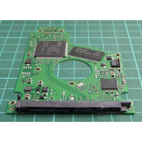 PCB: 100398689 Rev C, Momentus 5400.3, ST980811AS, P/N: 9S1132-022, Firmware: 3.BHE, 80GB, 2.5", SATA