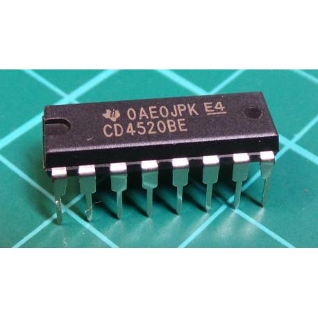 IC: digital, binary up counter, Channels: 2, CMOS, THT, DIP16 