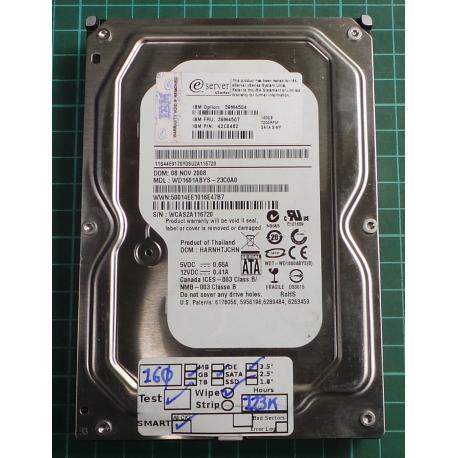 USED, Hard Disk, WD1601ABYS, WD Caviar, WD1601ABYS-23C0A0, Desktop, SATA ,160GB
