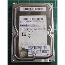 USED, Hard Disk, SAMSUNG, HD252HJ, P/N: 477611CQB16927, Desktop, SATA, 250GB